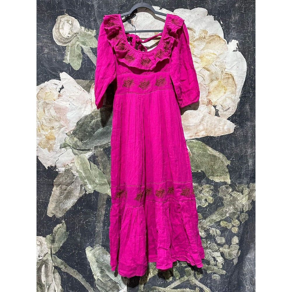 New Free People Lovers Lane Maxi Dress Size Small - Picture 4 of 8